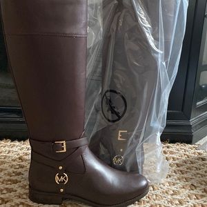 BNIB Michael Kors Preston Leather Boot